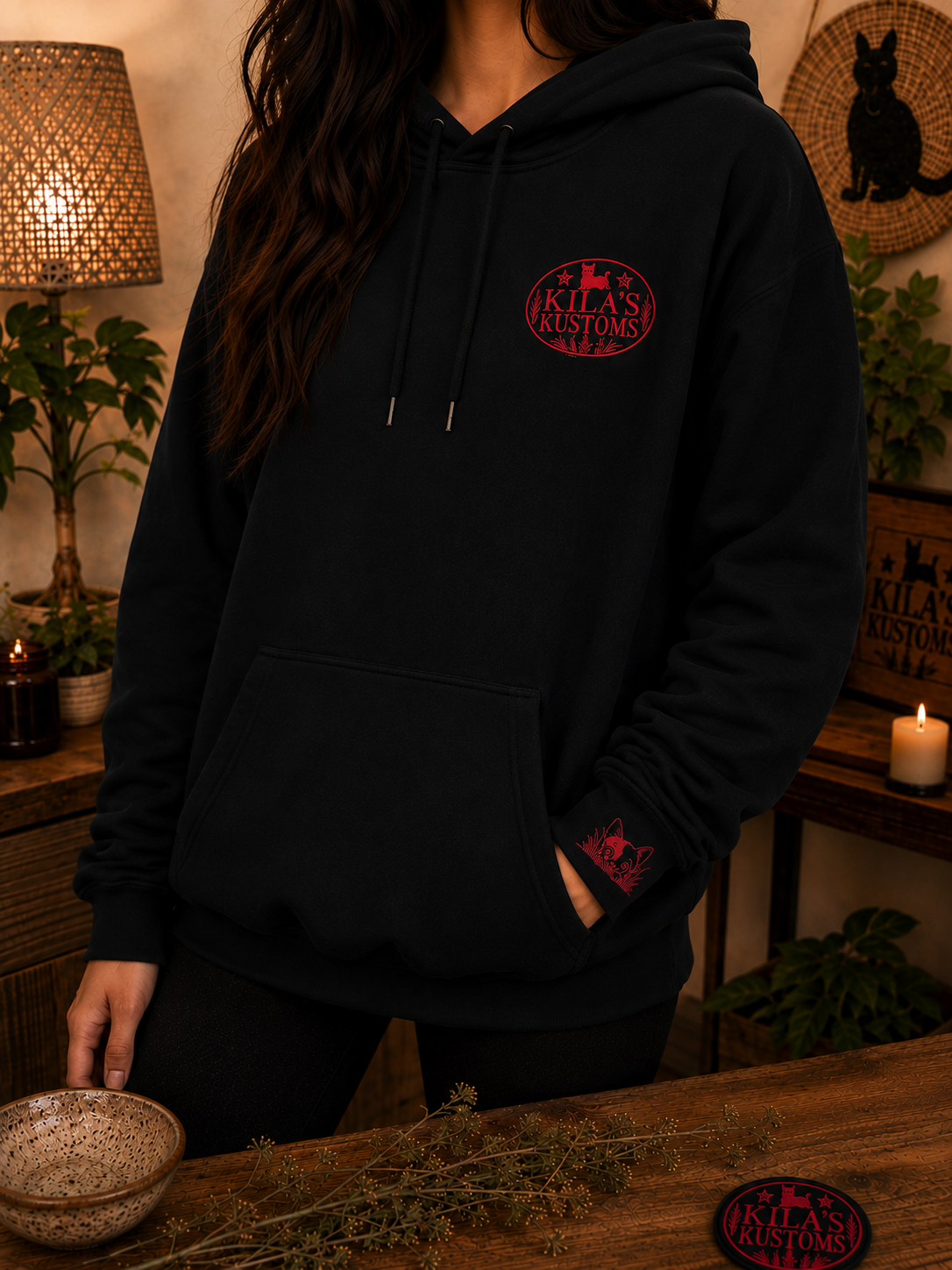 Kila’s Kustoms Kitty Gildan 1500 Hoodie