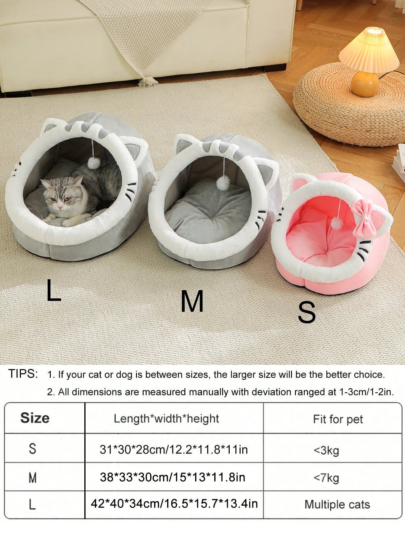 Cat shaped Cat Bed