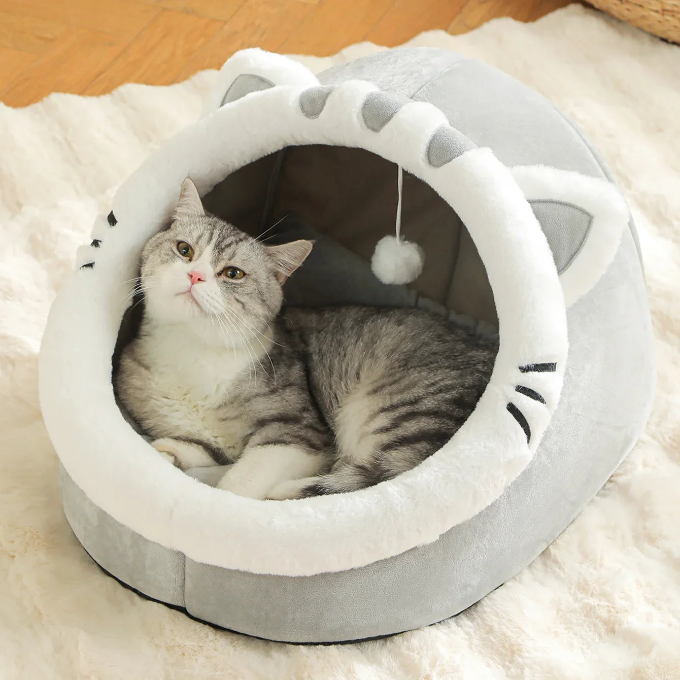 Cat shaped Cat Bed