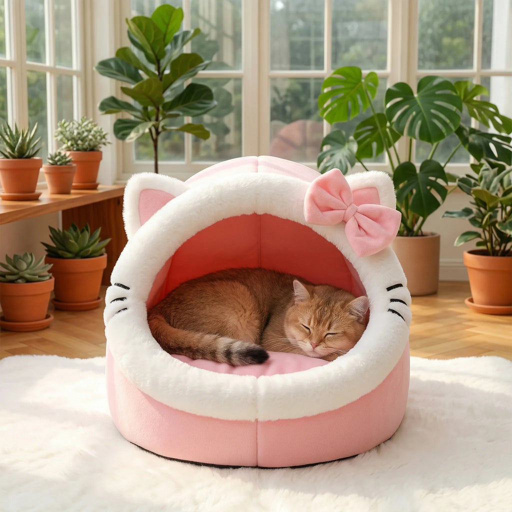 Cat shaped Cat Bed