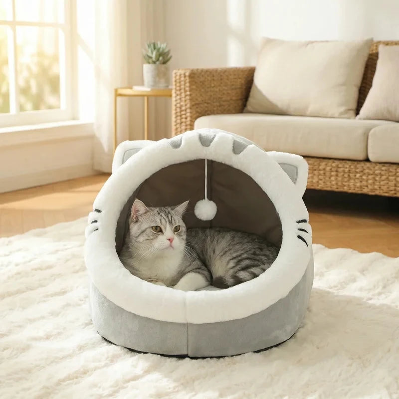 Cat shaped Cat Bed