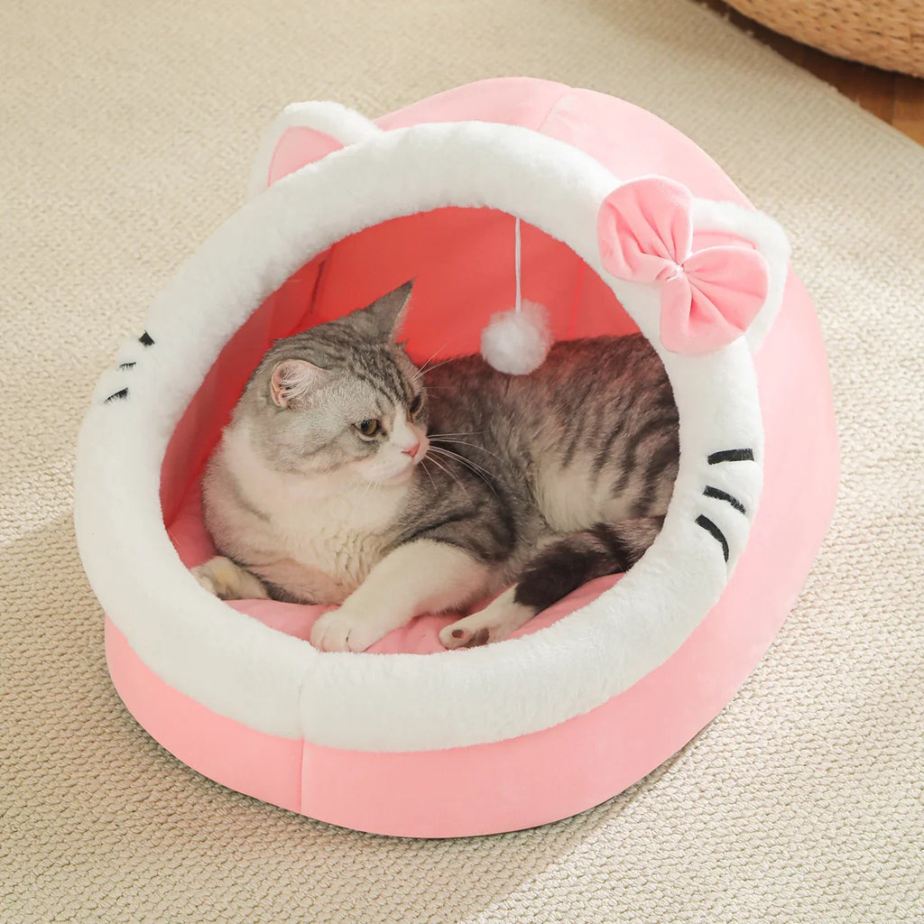 Cat shaped Cat Bed