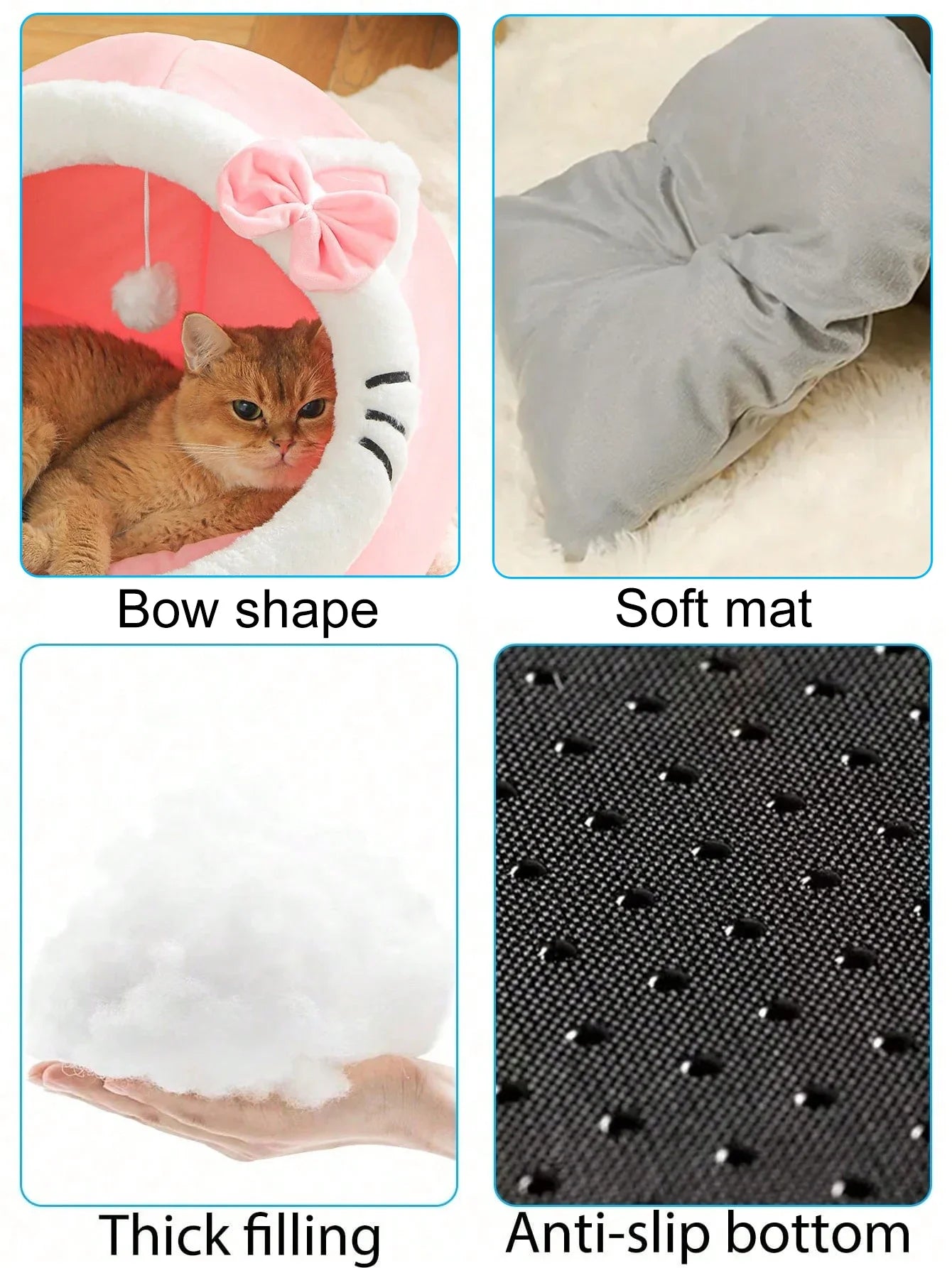 Cat shaped Cat Bed