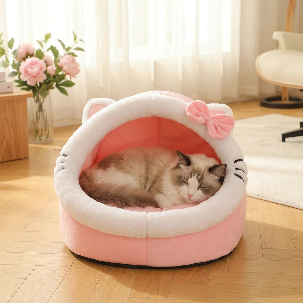 Cat shaped Cat Bed
