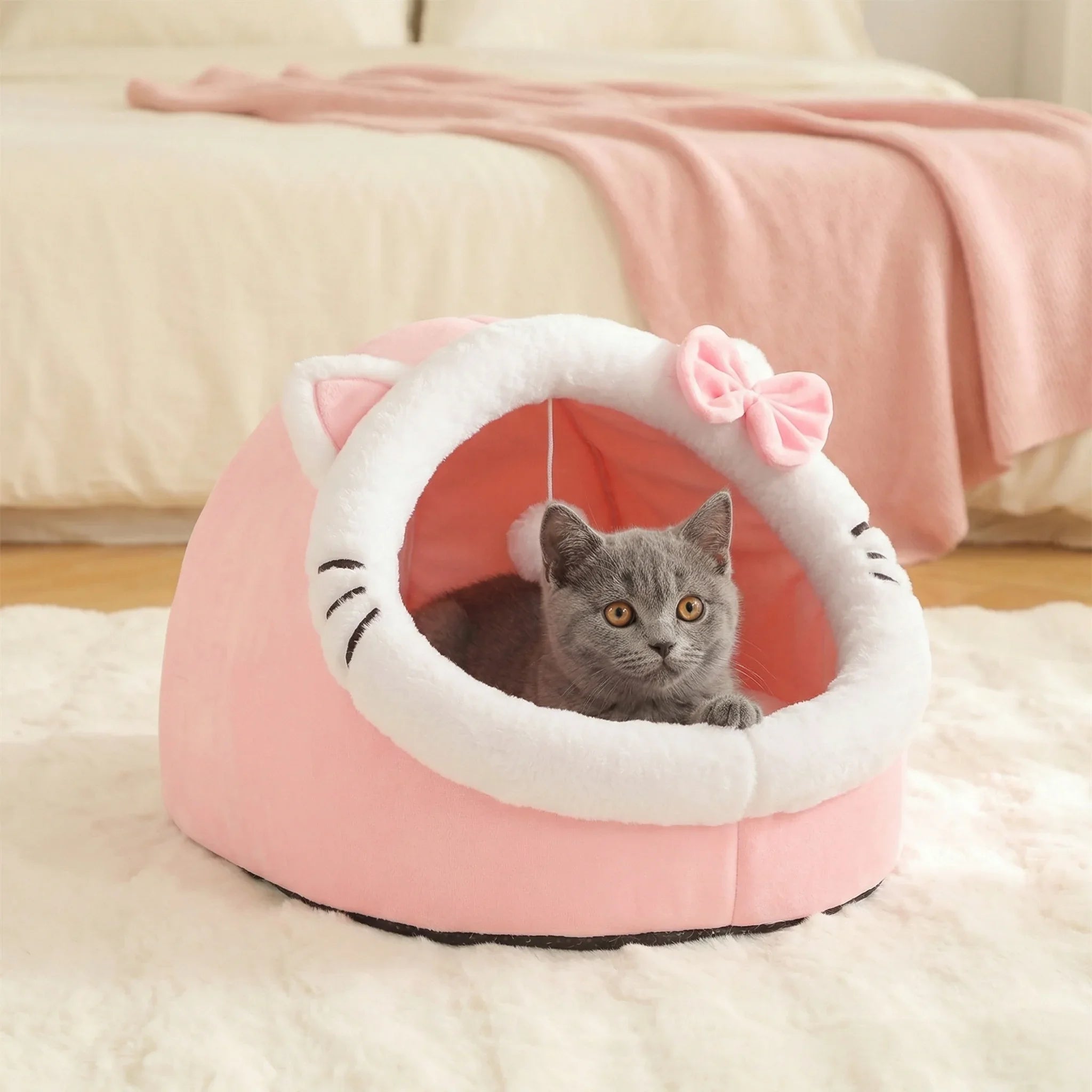 Cat shaped Cat Bed