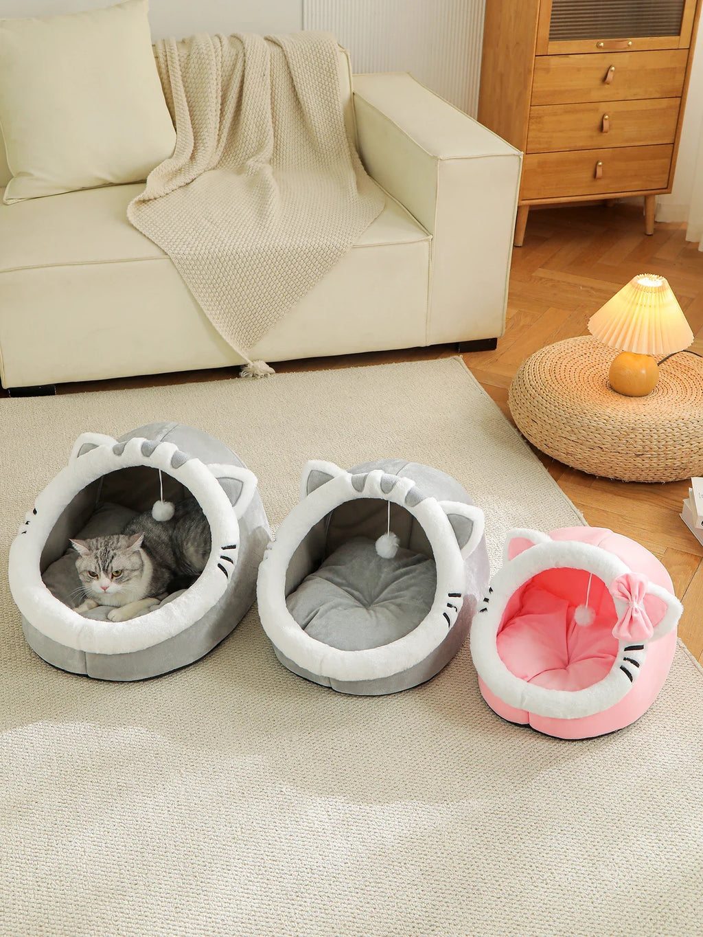 Cat shaped Cat Bed