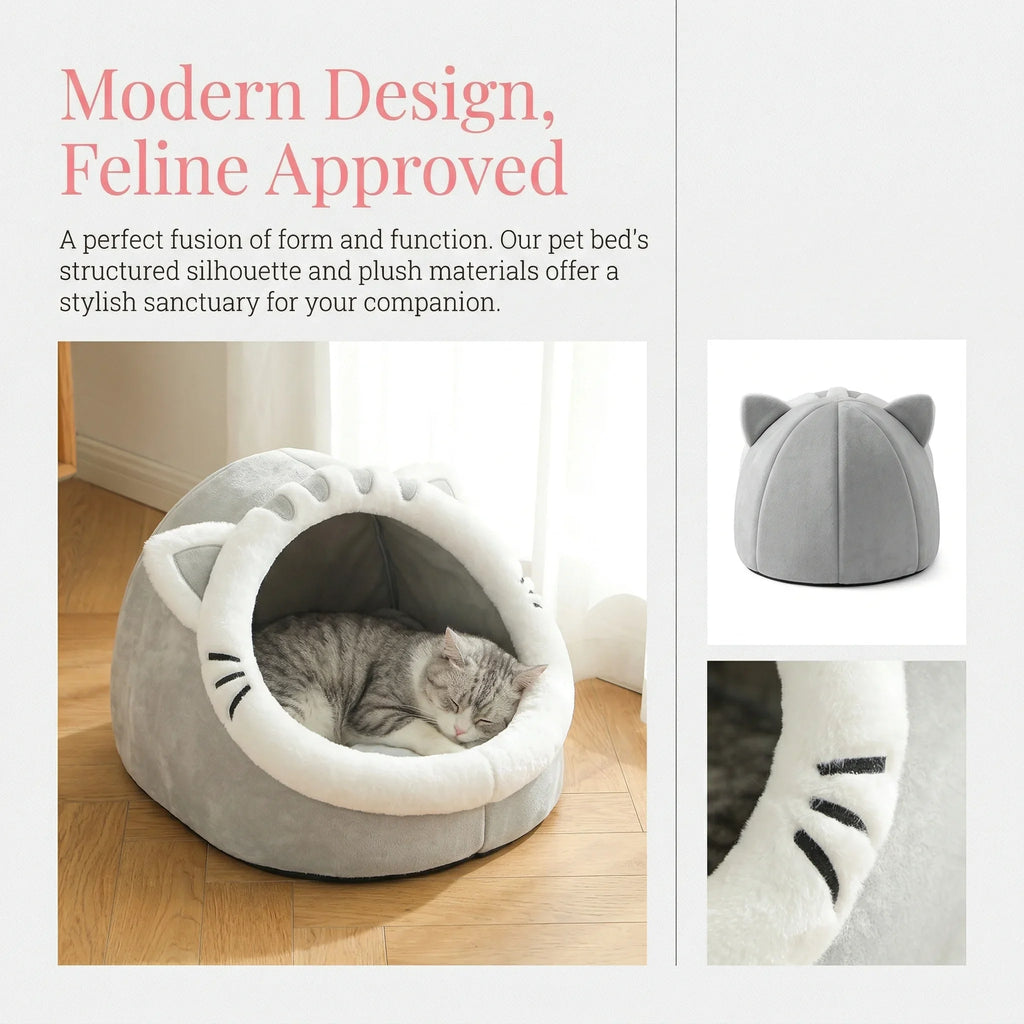 Cat shaped Cat Bed